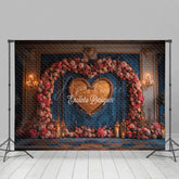 Aperturee - Aperturee Floral Heart Arch Elegant Sweet Wedding Backdrop
